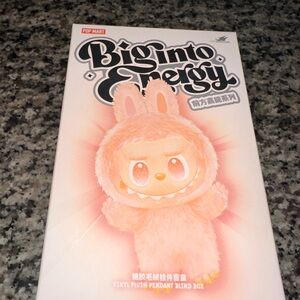 Medium Surprise POP MART Big into Energy Plush Pendant - Pink Bunny Character